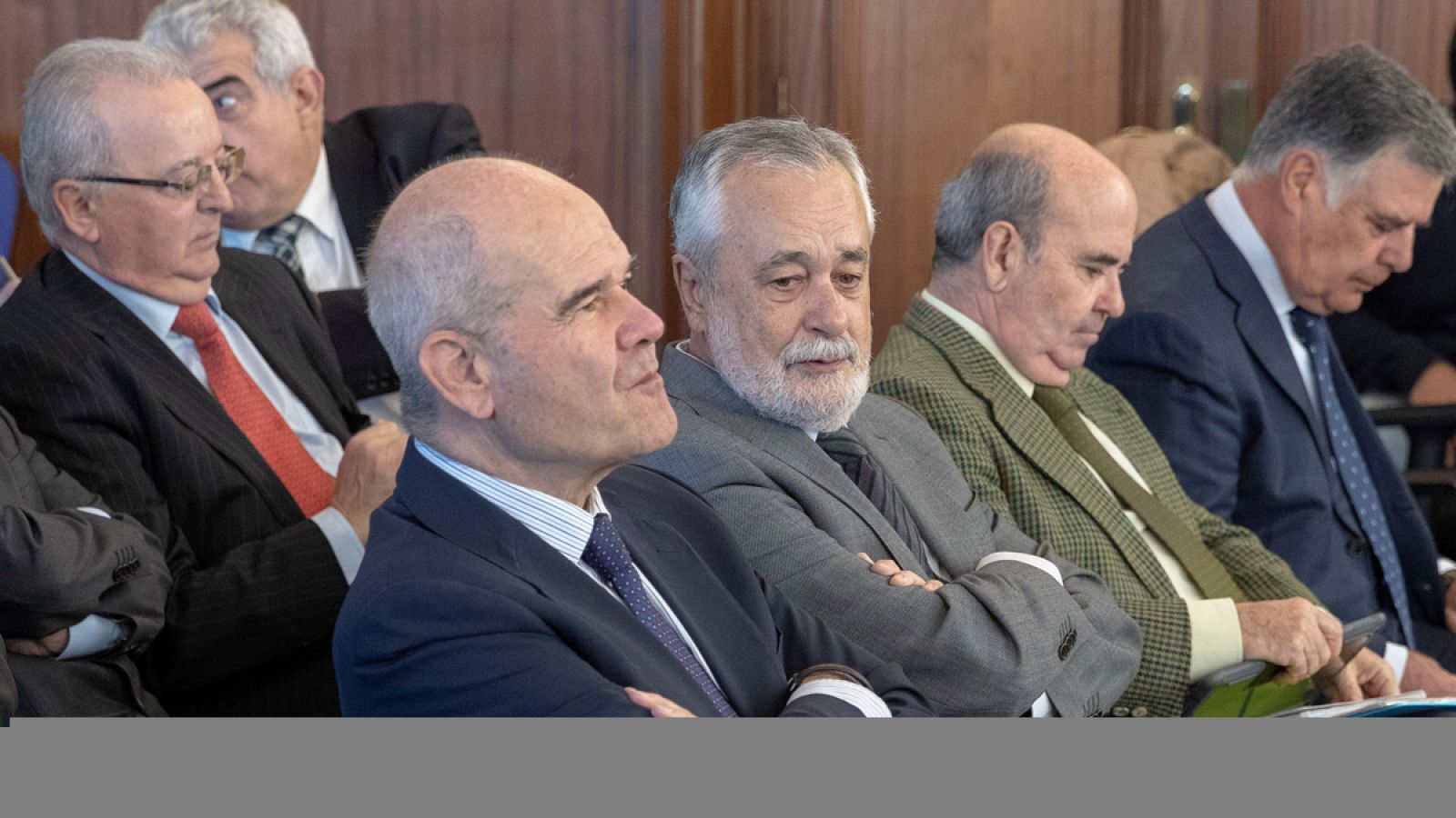 Los expresidentes Manuel Chaves y José Antonio Griñán en el juicio de los ERE