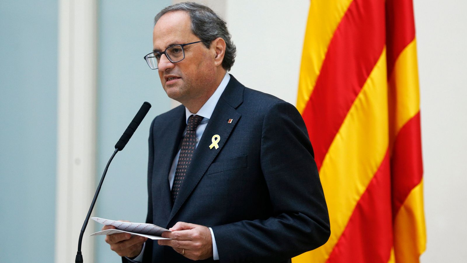 El presidente de la Generalitat, Quim Torra