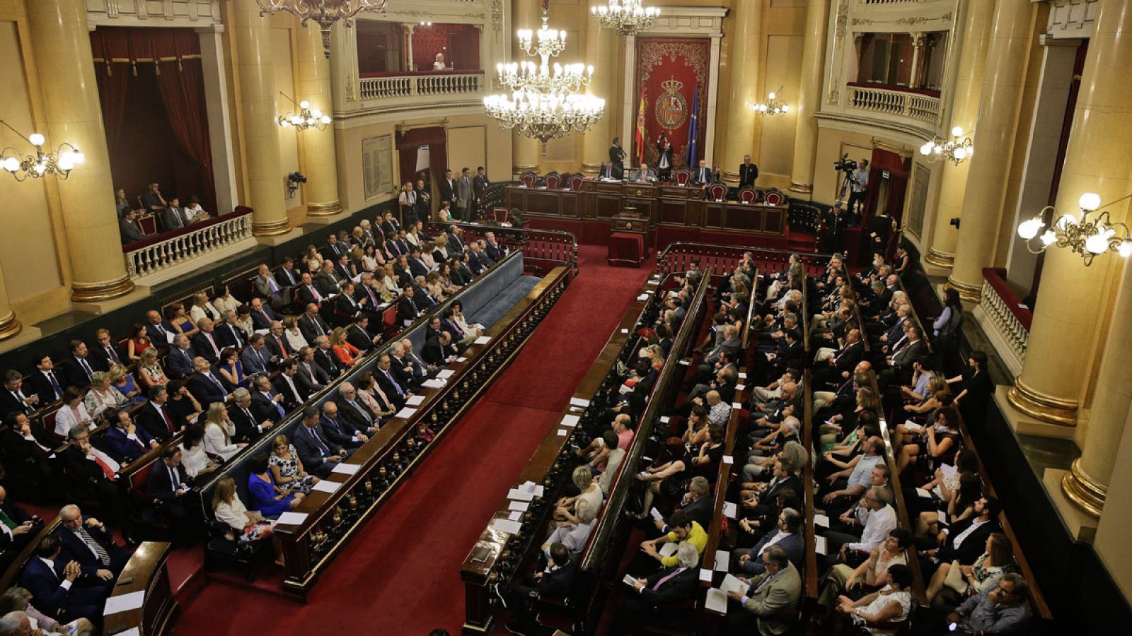 Vista general del Senado durante la sesión constitutiva de la duodécima legislatura el 19 de julio de 2016.