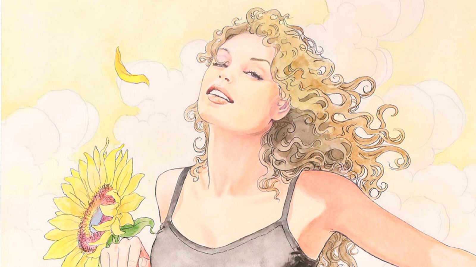 Detalle de un original de Milo Manara