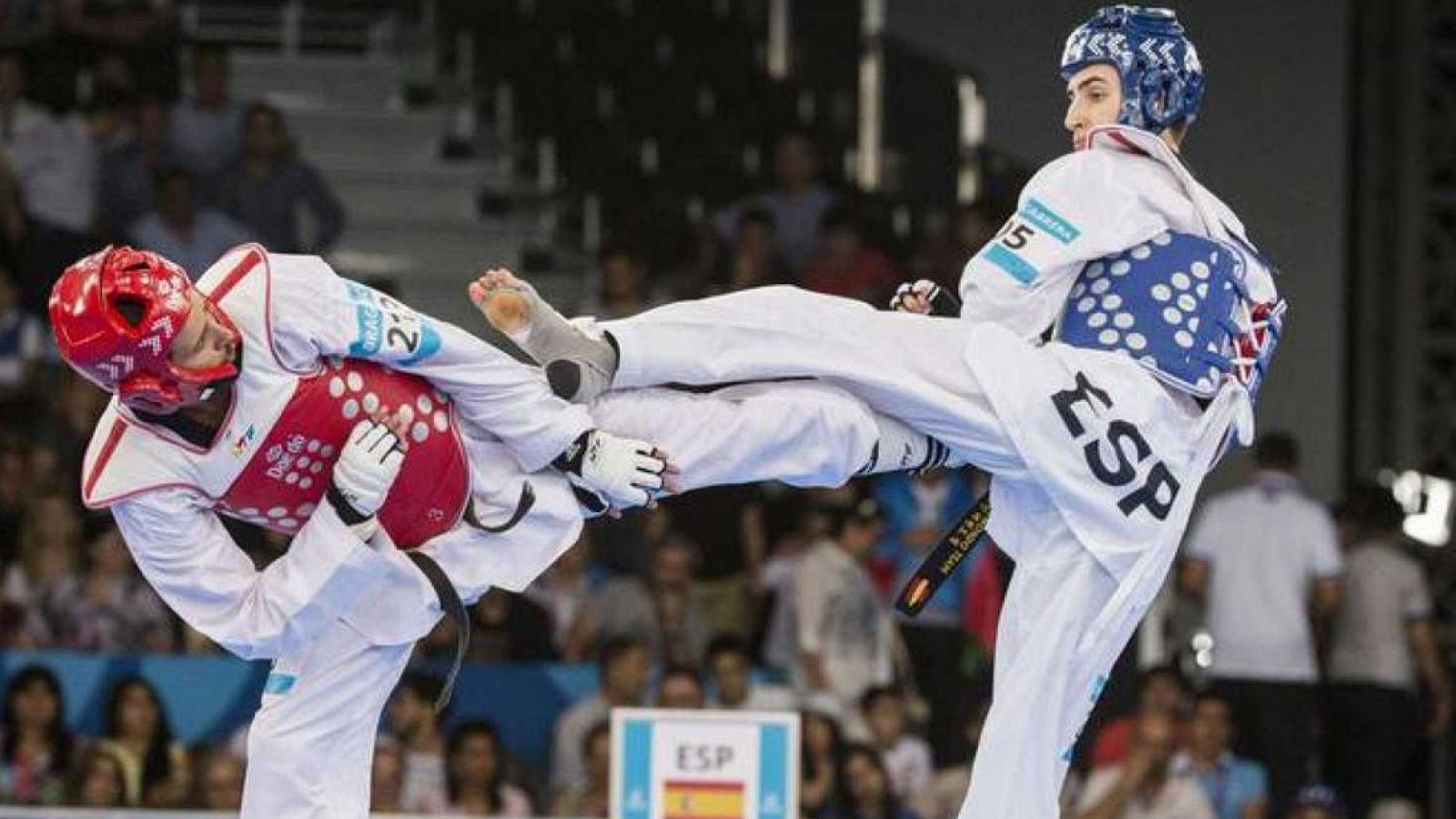 Jesús Tortosa plata, en el Grand Prix de taekwondo