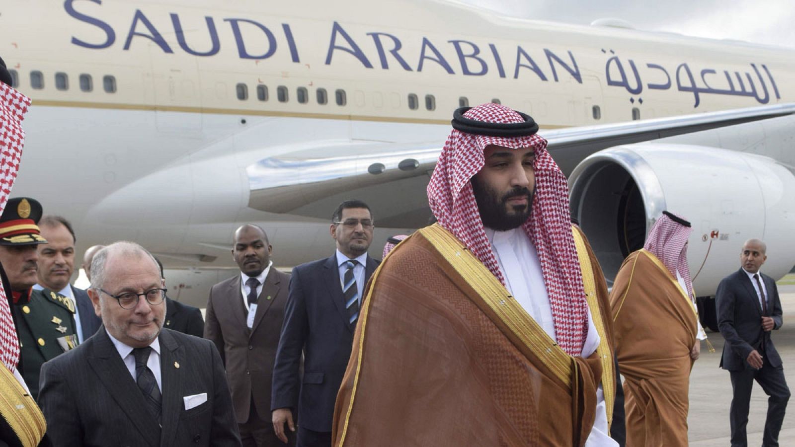 El príncipe saudí a su llegada a la reunión del G-20 en Argentina