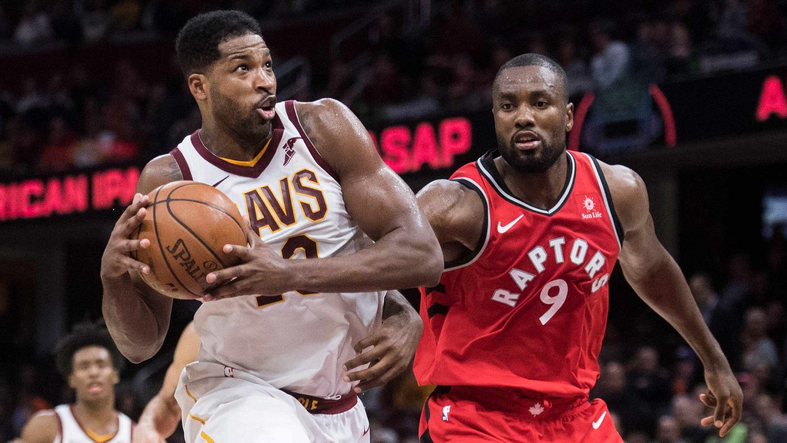 Ibaka durante el partido ante los Cavaliers