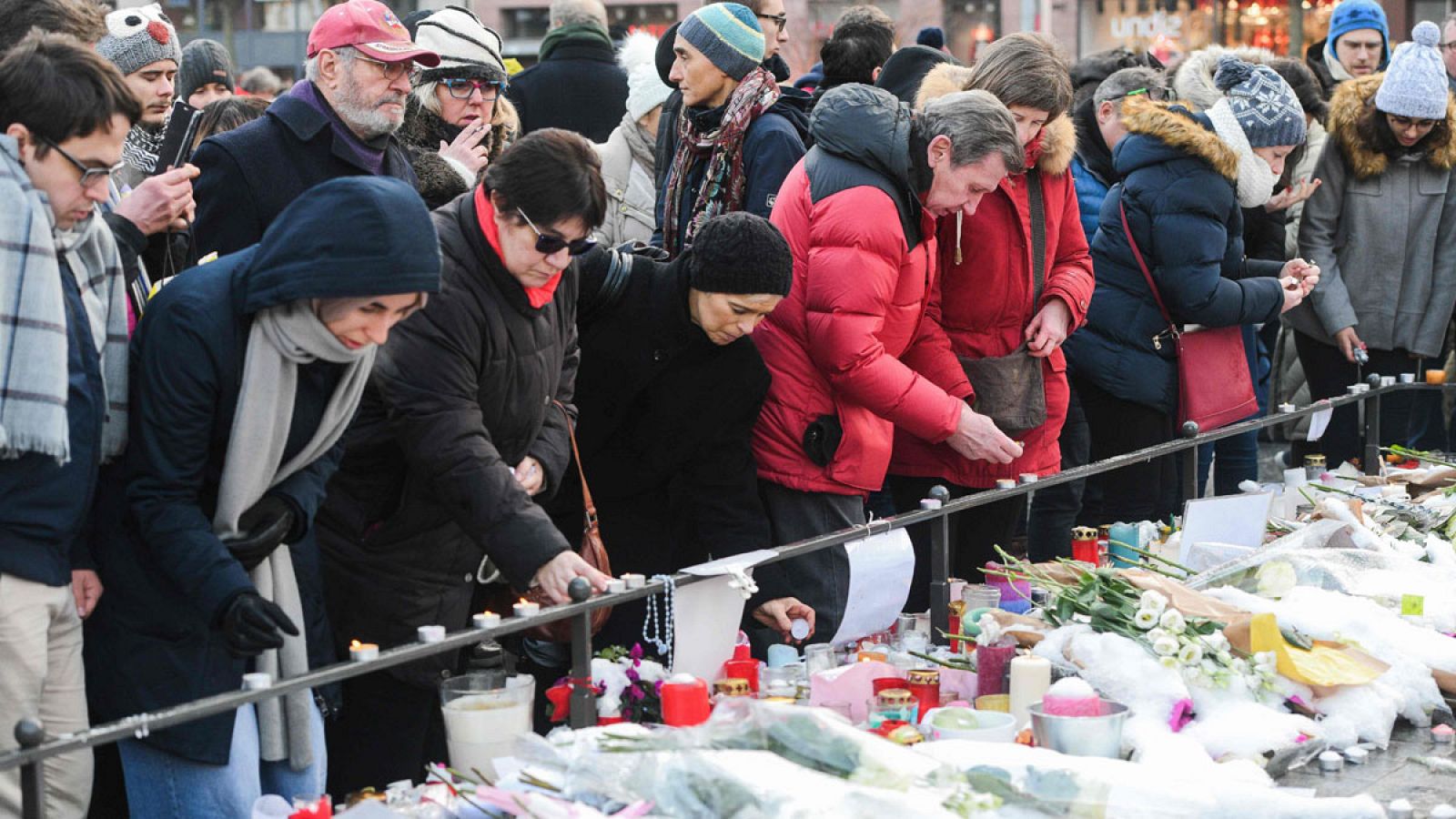 Homenaje a las víctimas del atentado en Estrasburgo
