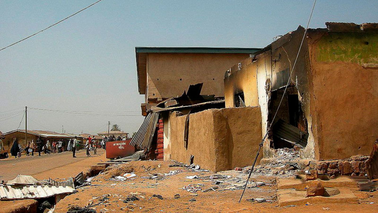 Una casa quemada en Nasarawa, al norte de Nigeria, en una disputa religiosa de hace ocho años.