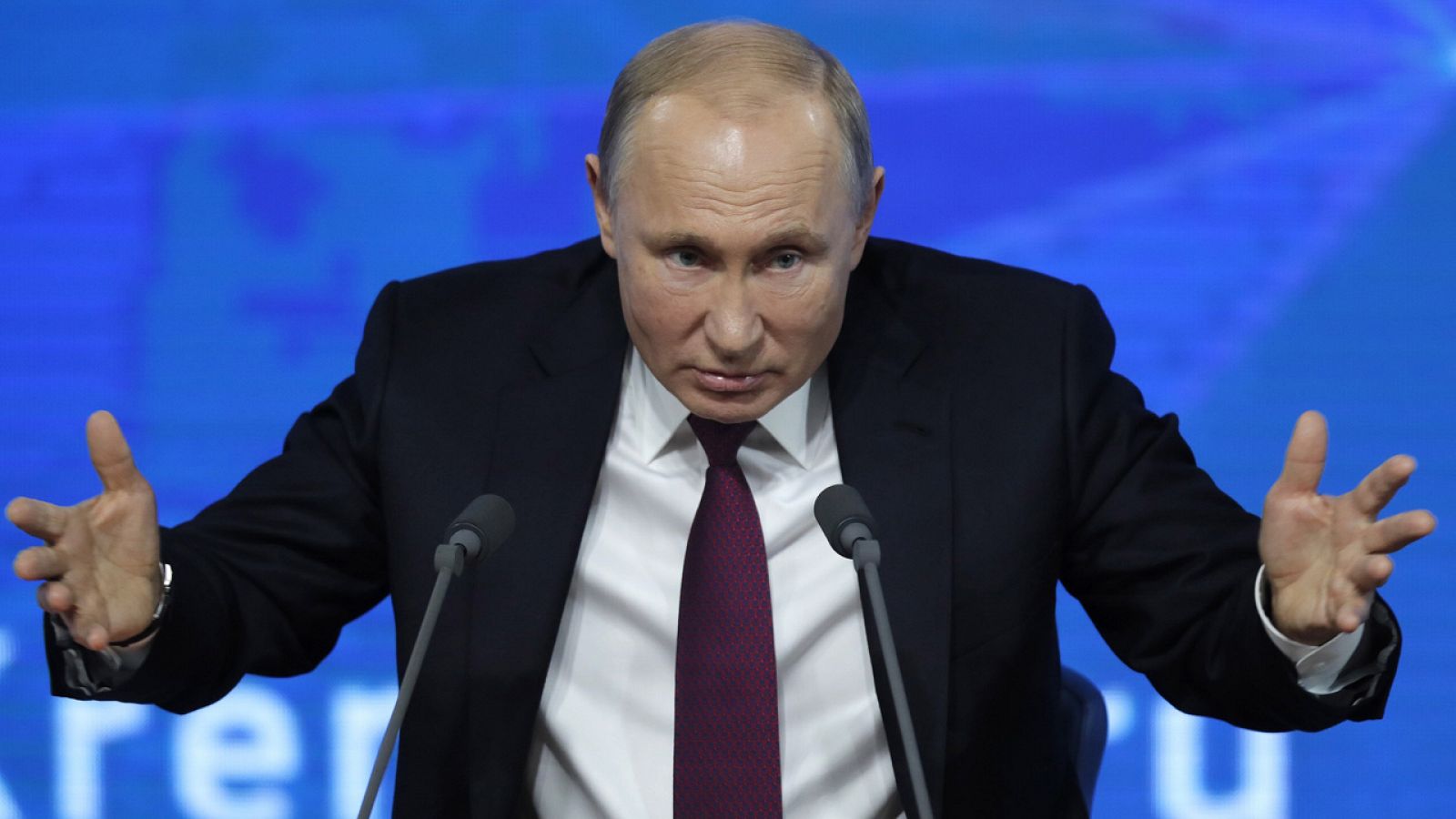 El presidente ruso, Vladímir Putin, ofrece su rueda de prensa anual en Moscú