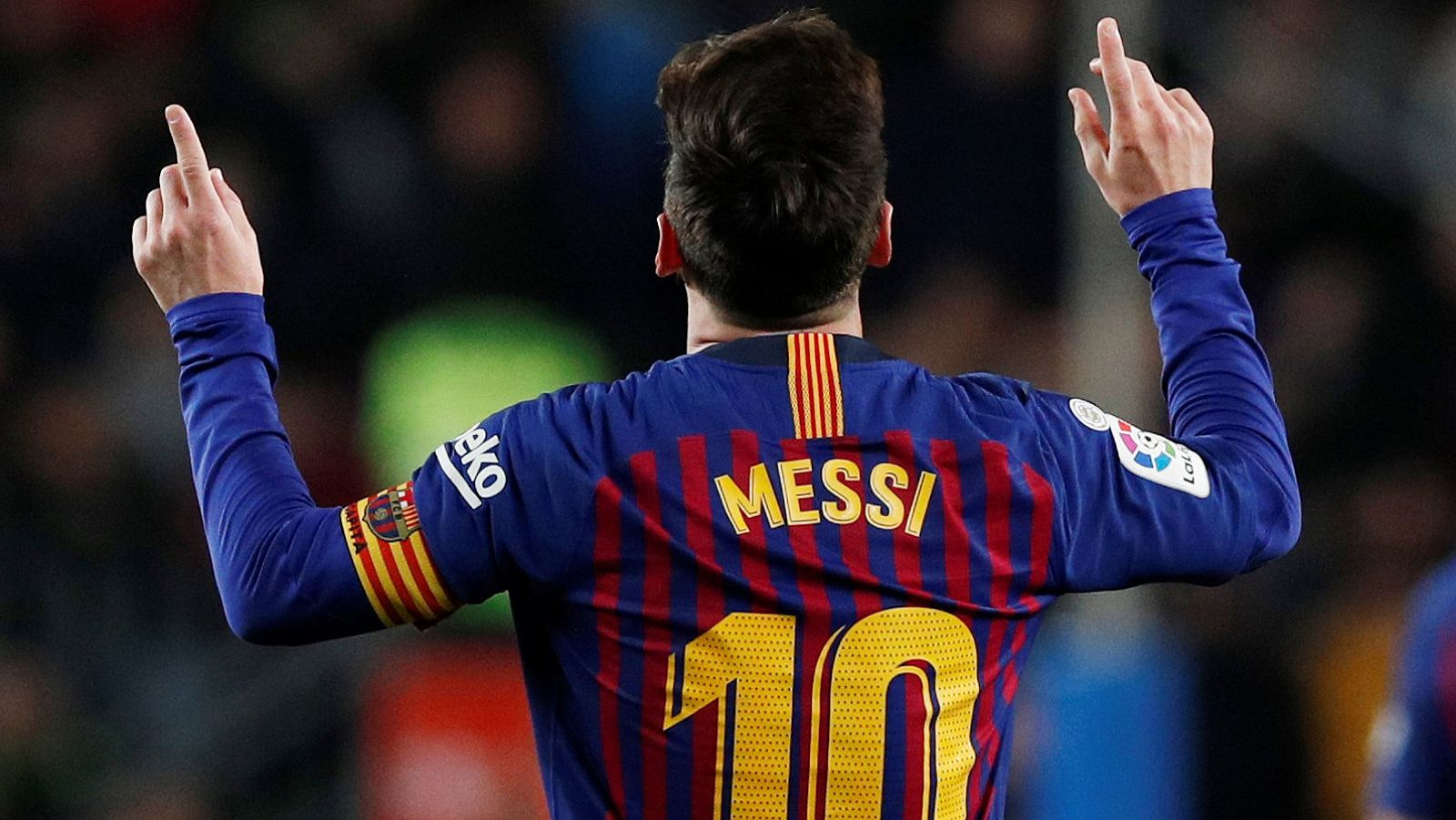 Leo Messi, en el partido contra el Celta.