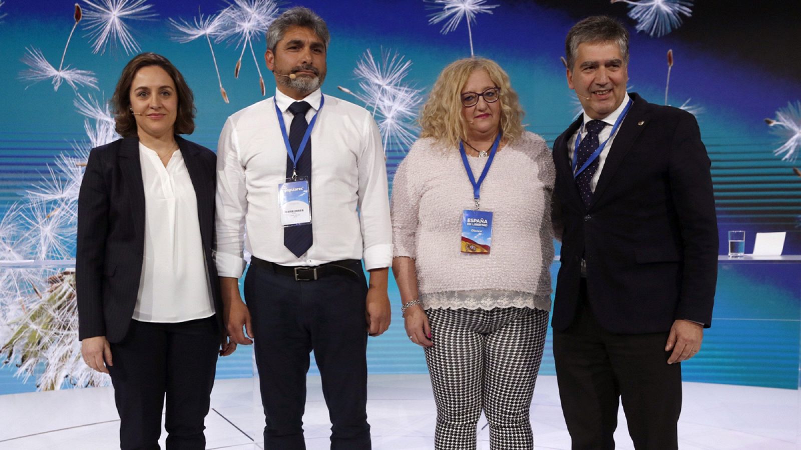 Blanca Hernández, Juan José Cortés, Marimar Bermúdez e Ignacio Cosidó