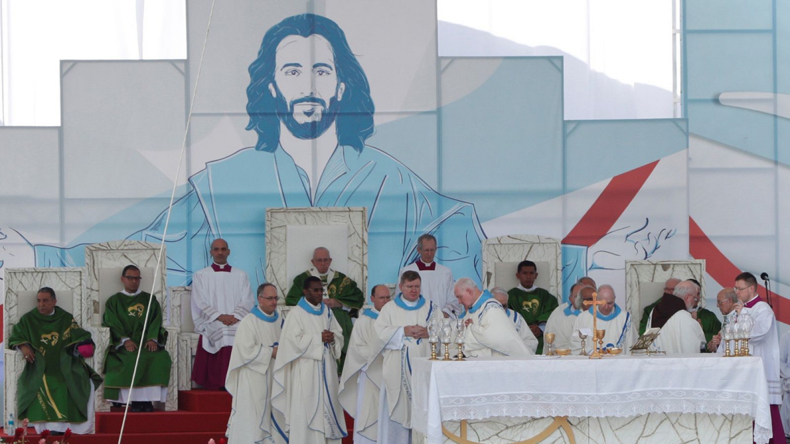El papa Francisco oficia la misa de cierre de la JMJ en Ciudad de Panamá