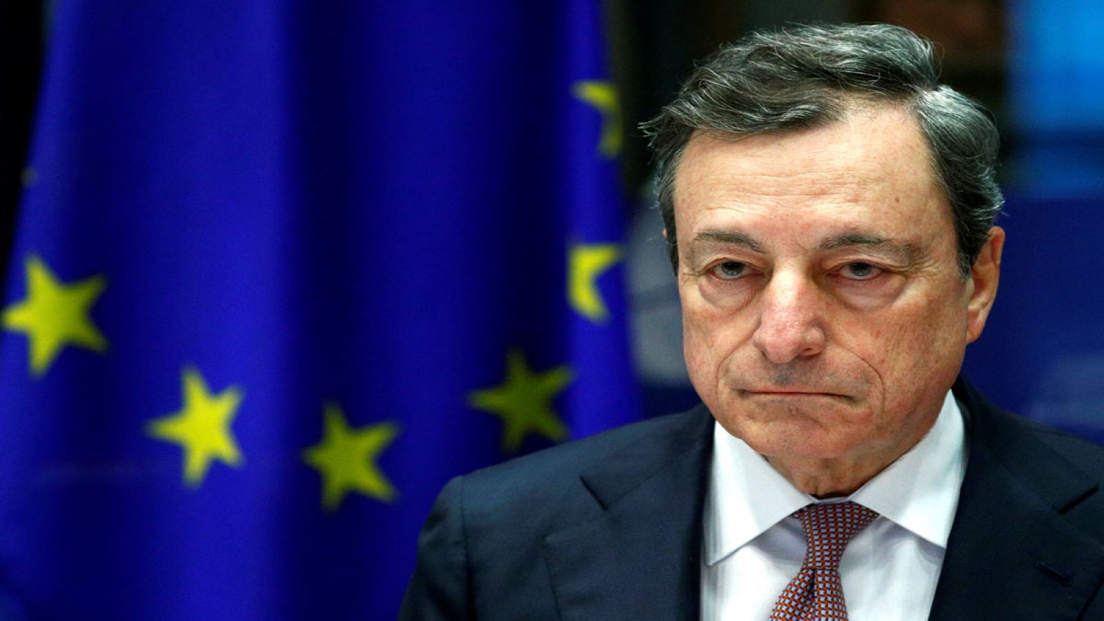 El presidente del BCE, Mario Draghi, comparece en Bruselas