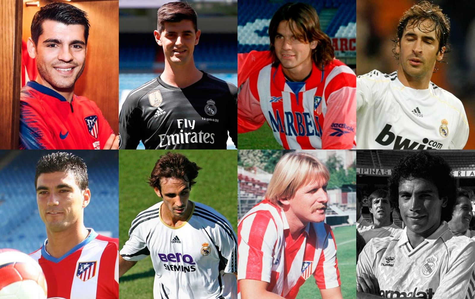 Combo de futbolistas que ha vestido las camisetas de los dos principales clubes de Madrid.