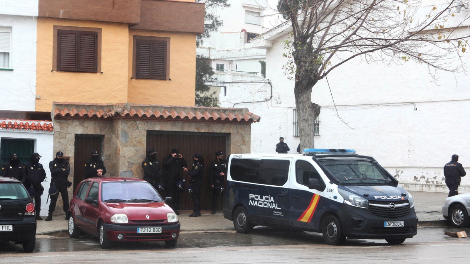 Dispositivo policial en en Algeciras (Cádiz) durante la Operación Lupita