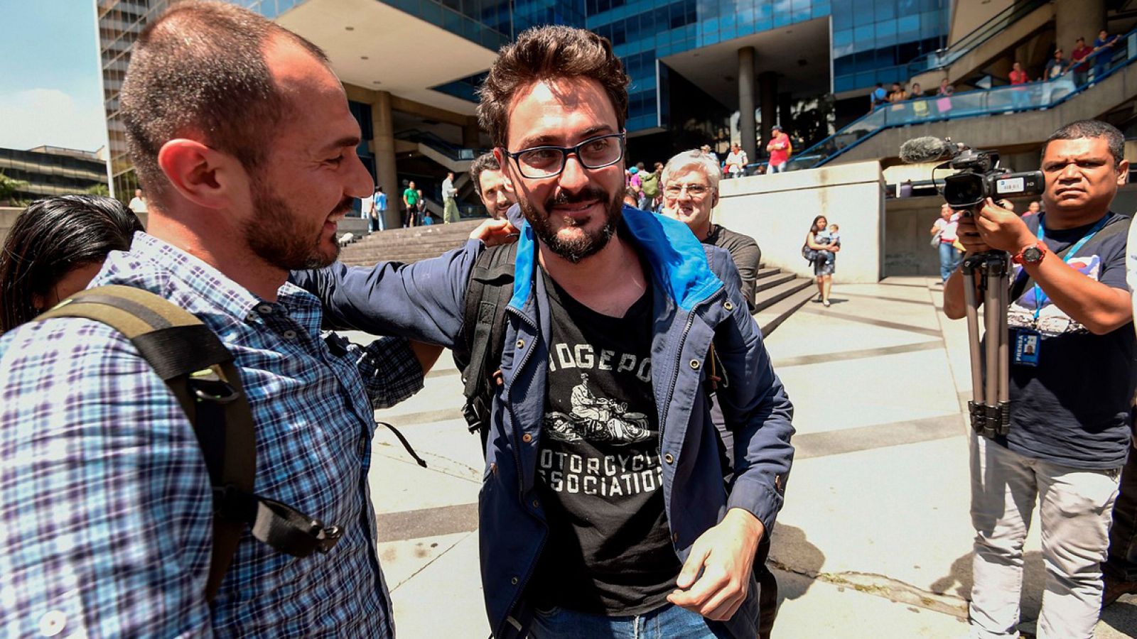 El periodista español de la agencia Efe Gonzalo Dominguez Loeda, liberado tras ser detenido por las autoridades de Venezuela.