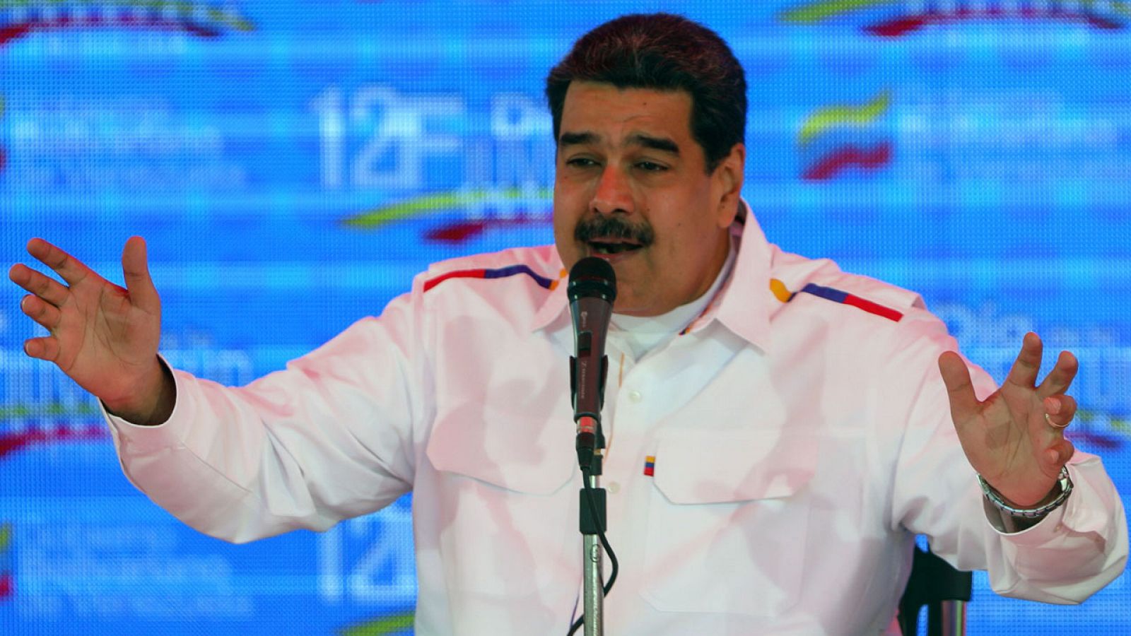 Nicolás Maduro, durante un discurso por el Día de la Juventud