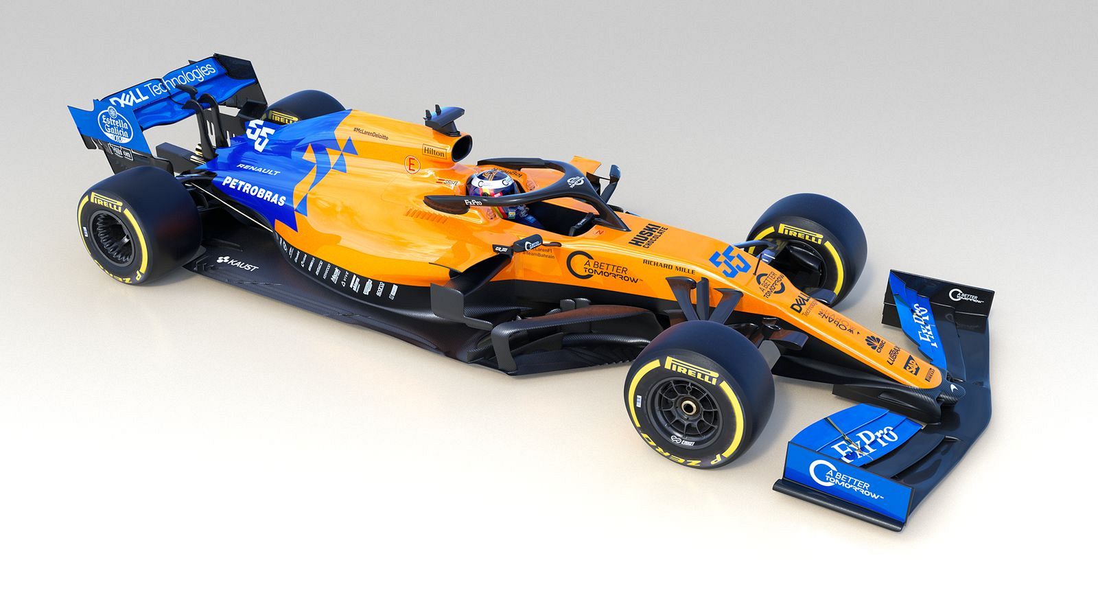 Imagen del MCL34 de Carlos Sainz que ha presentado la escudería McLaren.