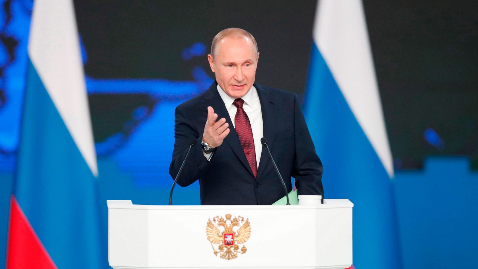 El presidente ruso, Vladimir Putin, presenta su informe anual sobre el estado de la nación