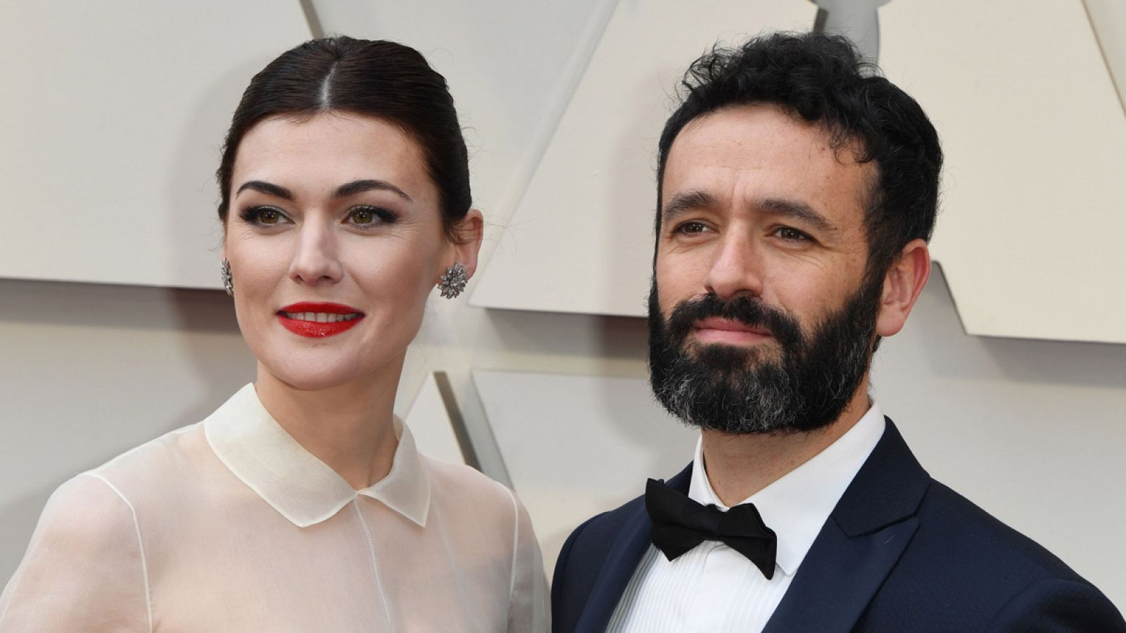Rodrigo Sorogoyen y Marta Nieto en la alfombra roja de los Oscar