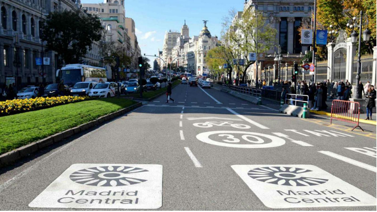 Imagen de una de las calles comprendidas en Madrid Central.
