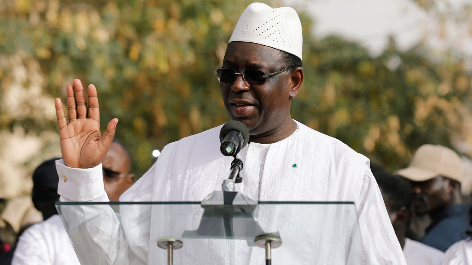 El presidente de Senegal, Macky Sall, durante un discurso el pasado 24 de febrero