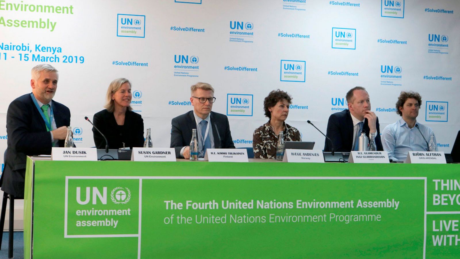 Un momento de la presentación de la IV Asamblea de ONU Medio Ambiente, en Nairobi.