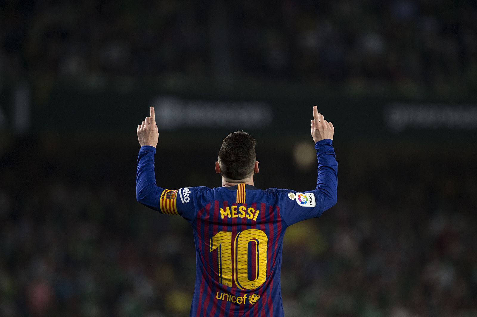 Leo Messi en el Villamarín