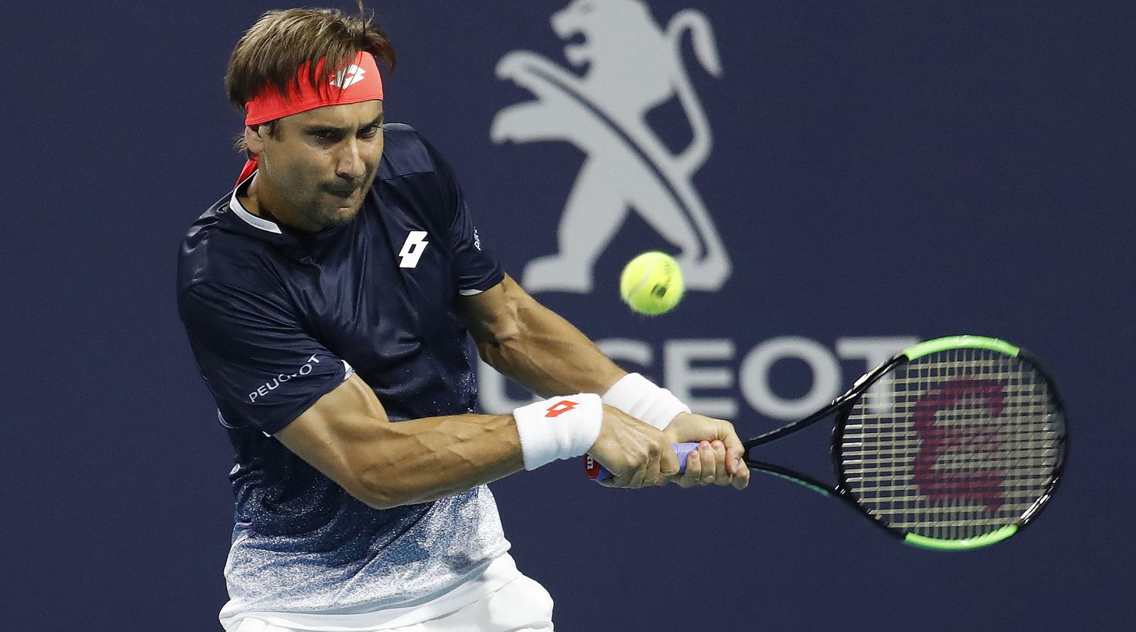 David Ferrer, en su partido contra Querrey.