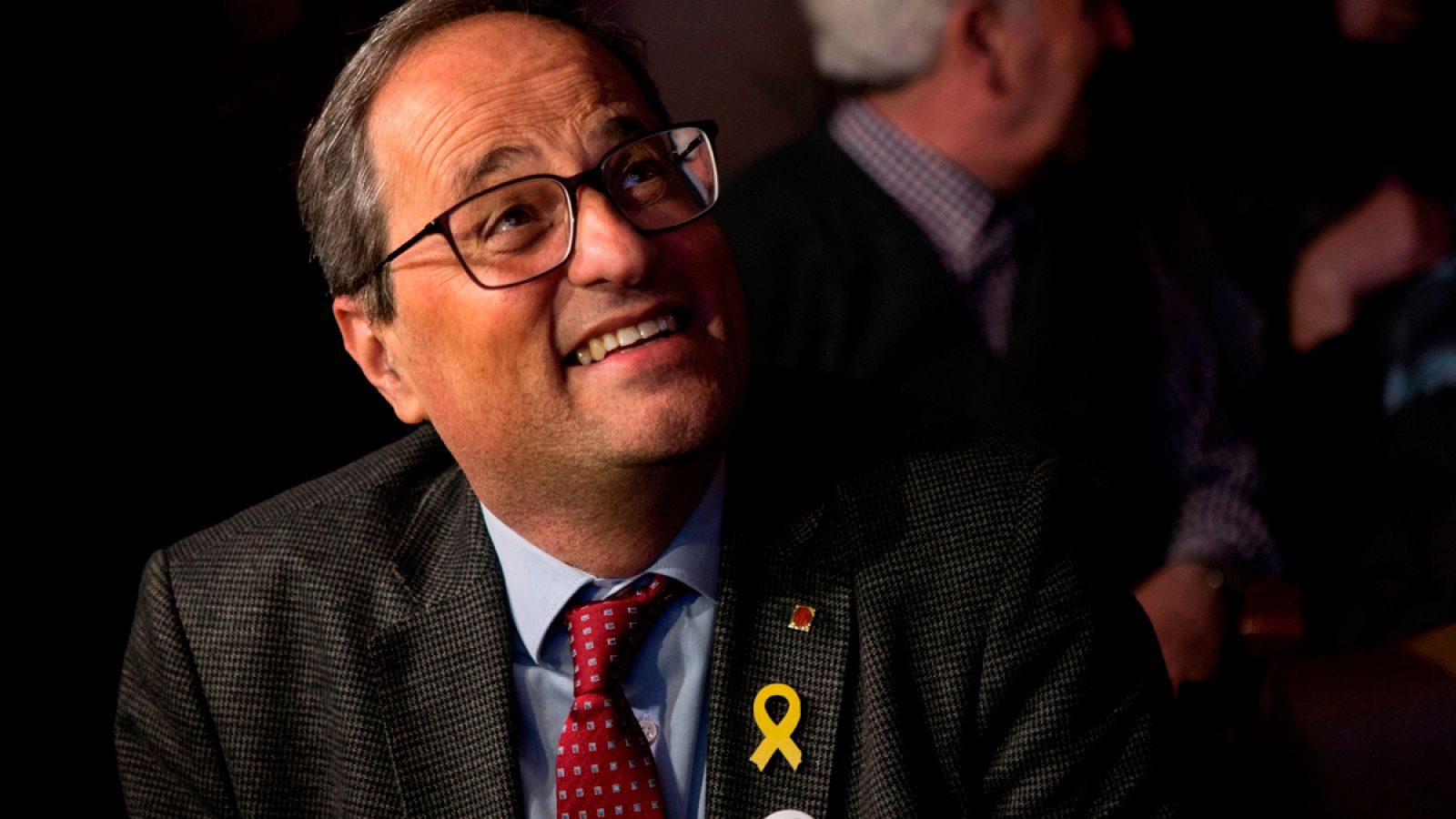 El presidente de la Generalitat, Quim Torra, en un acto de JxCat en Barcelona.