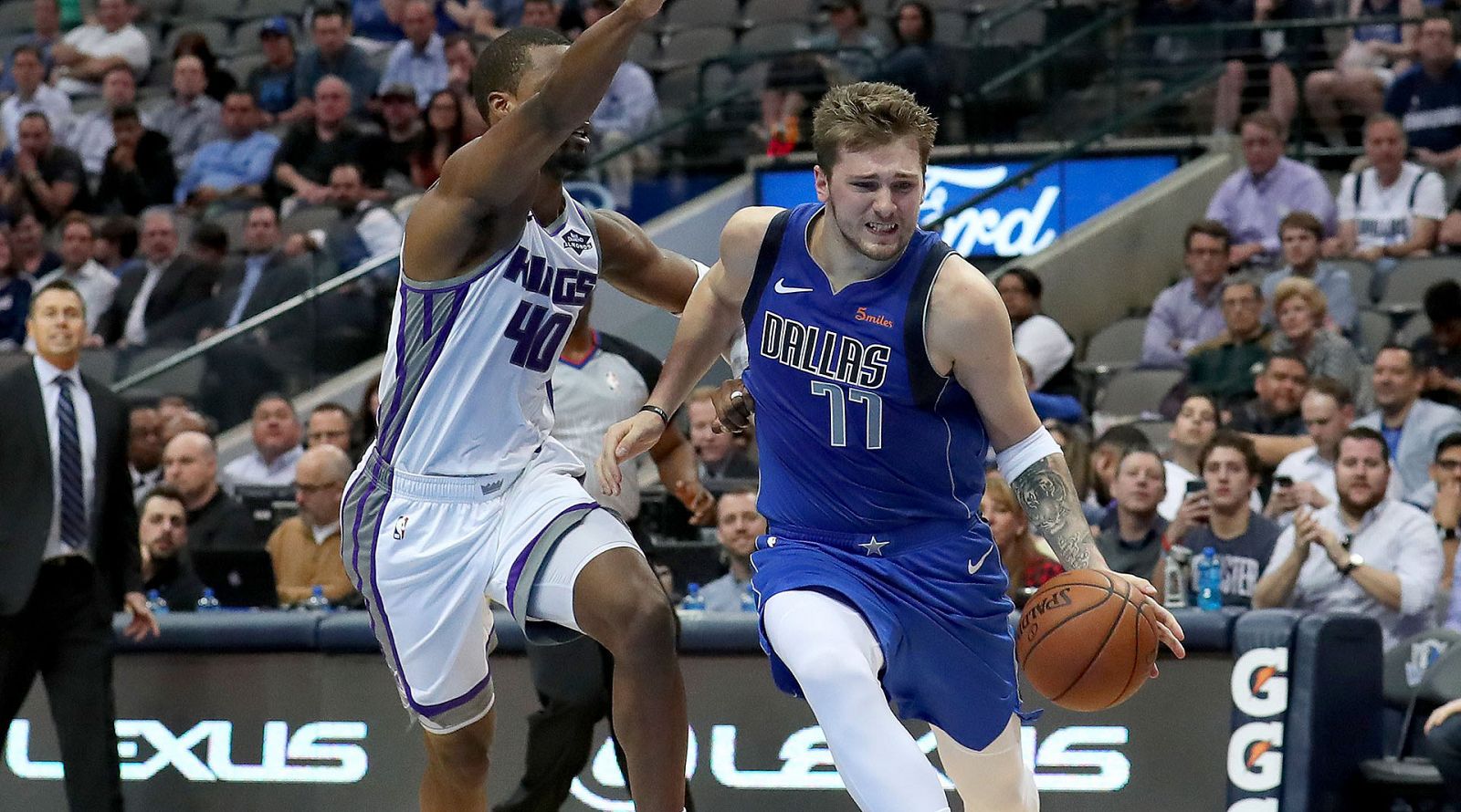 Luka Doncic, en su partido contra los Kings.