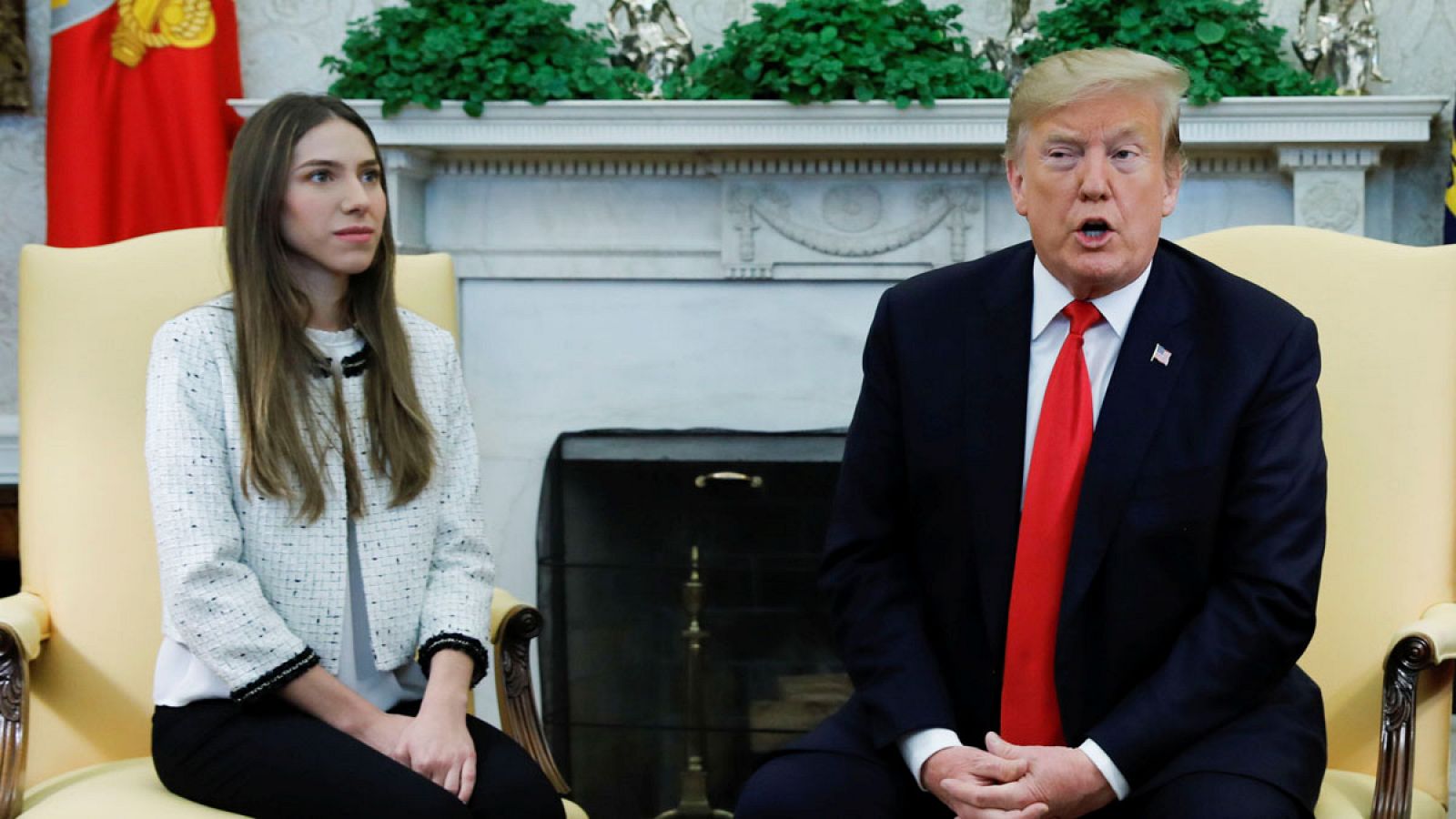 Trump recibe por sorpresa a la mujer de Guaidó en la Casa Blanca