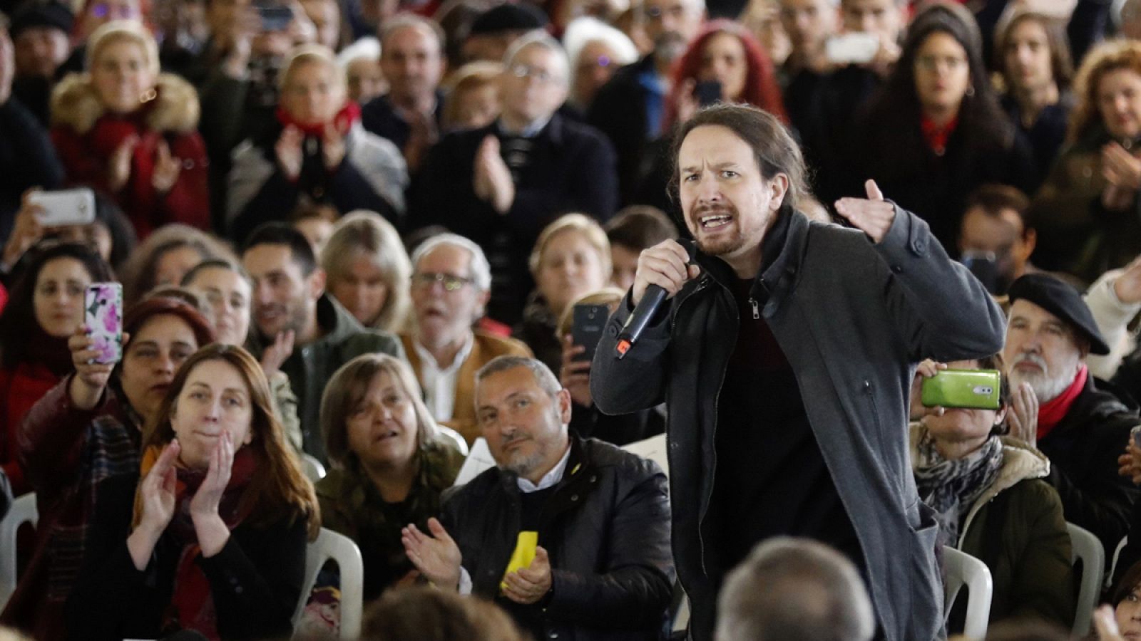 El secretario general de Podemos y candidato a la Presidencia del Gobierno, Pablo Iglesias