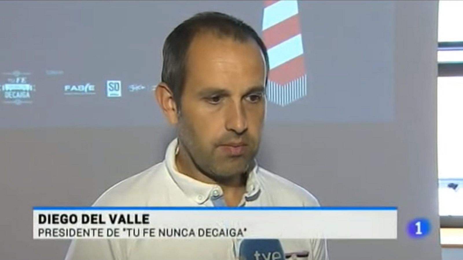 Diego del Valle, presidente de la asociación Tu Fe Nunca Decaiga, en una entrevista de 2015.