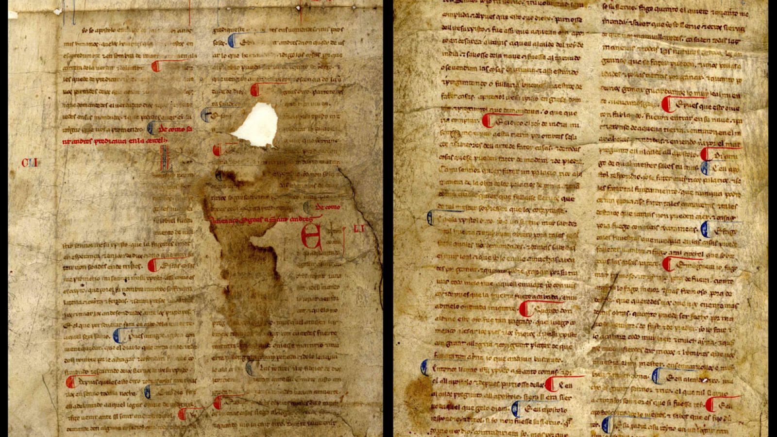 Valioso manuscrito medieval, del siglo XIII, hallado en el Archivo provincial de Ourense