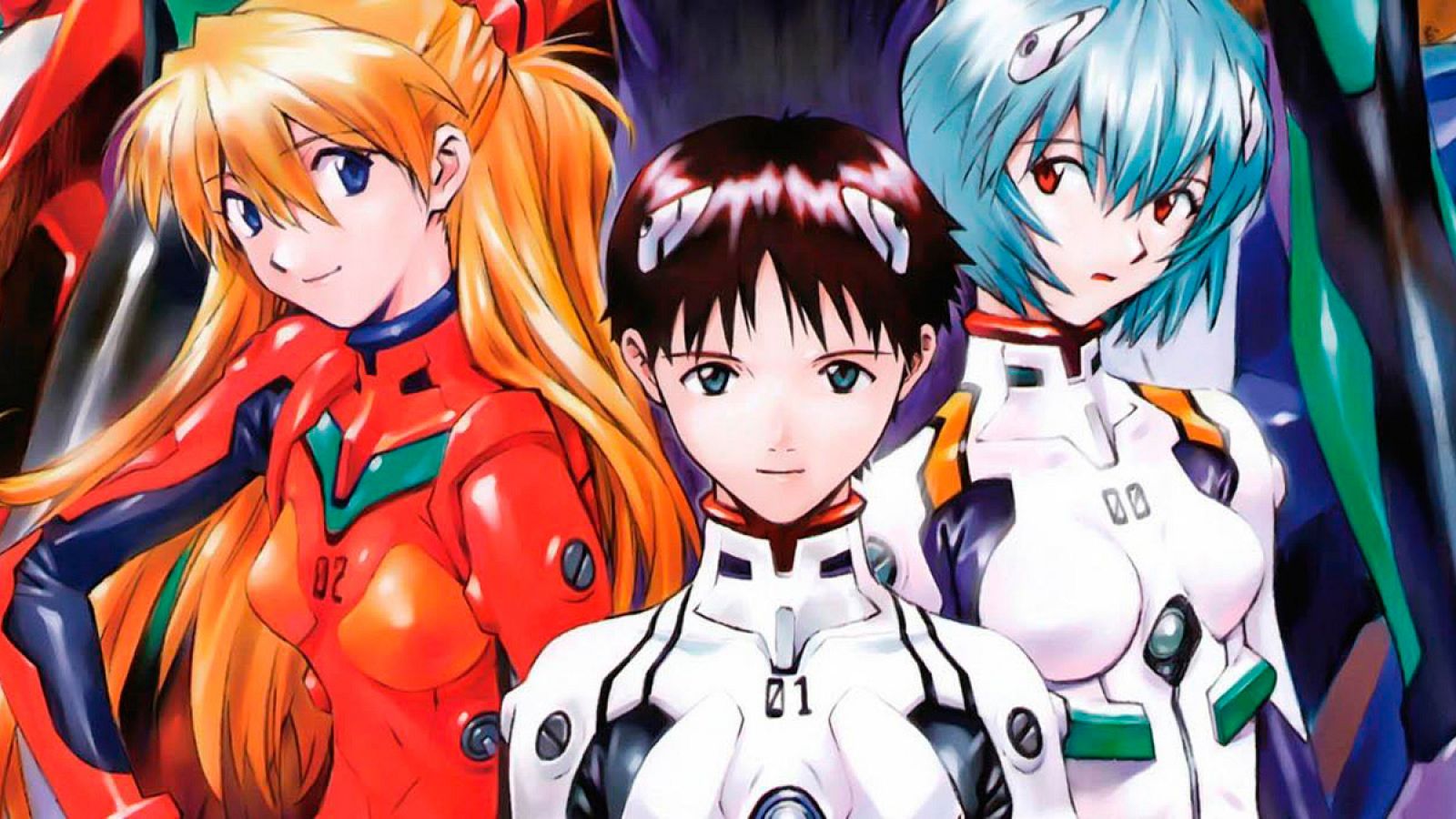 Los protagonistas de 'Evangelion'