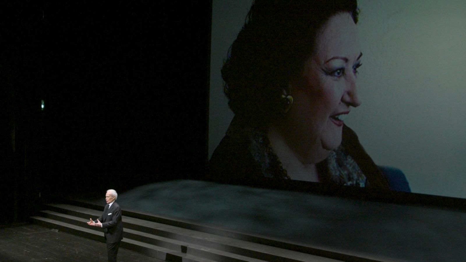 Instantánea del homenaje a Montserrat Caballé en el Liceu