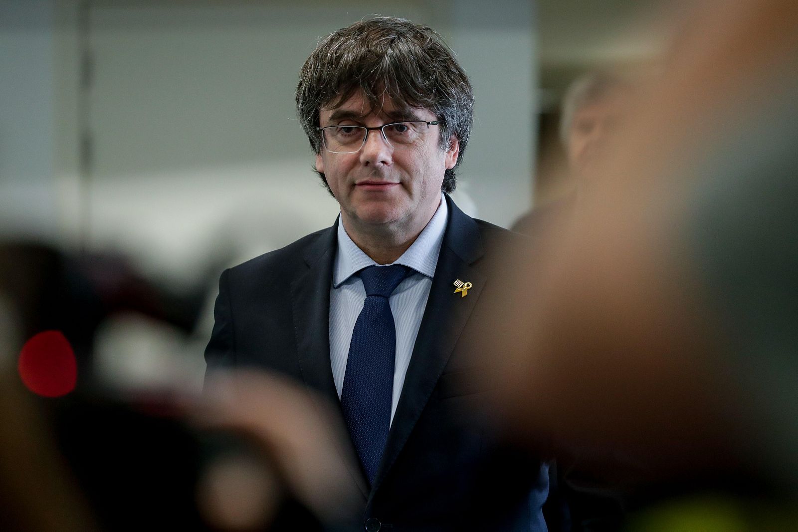 Carles Puigdemont, durante la presentación de su candidatura a las europeas