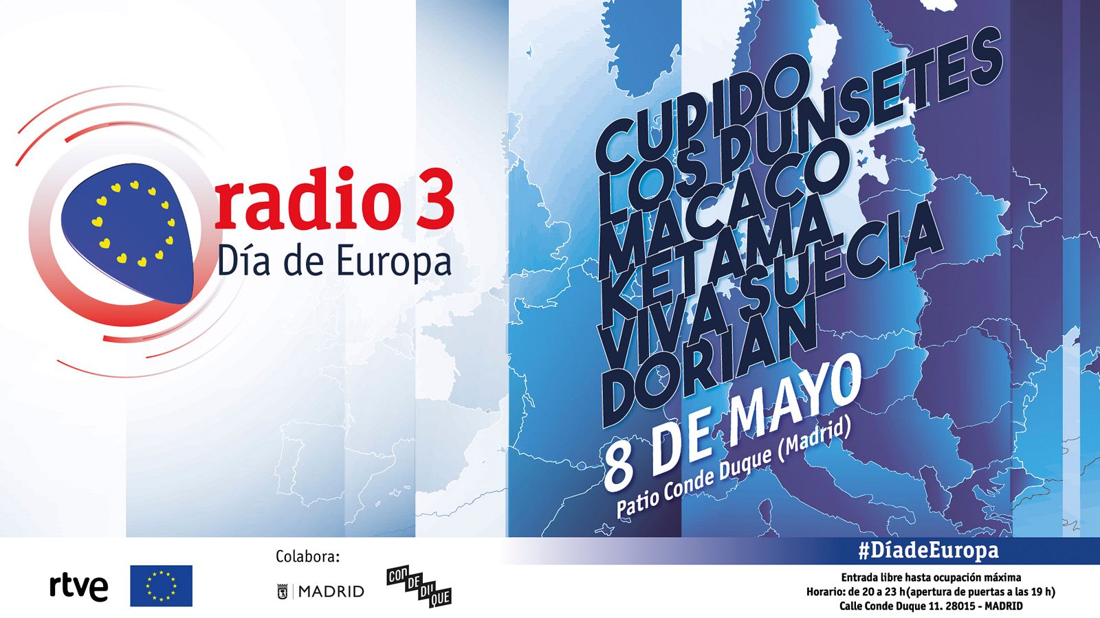 Ven gratis a los conciertos por el Día de Europa de Radio 3