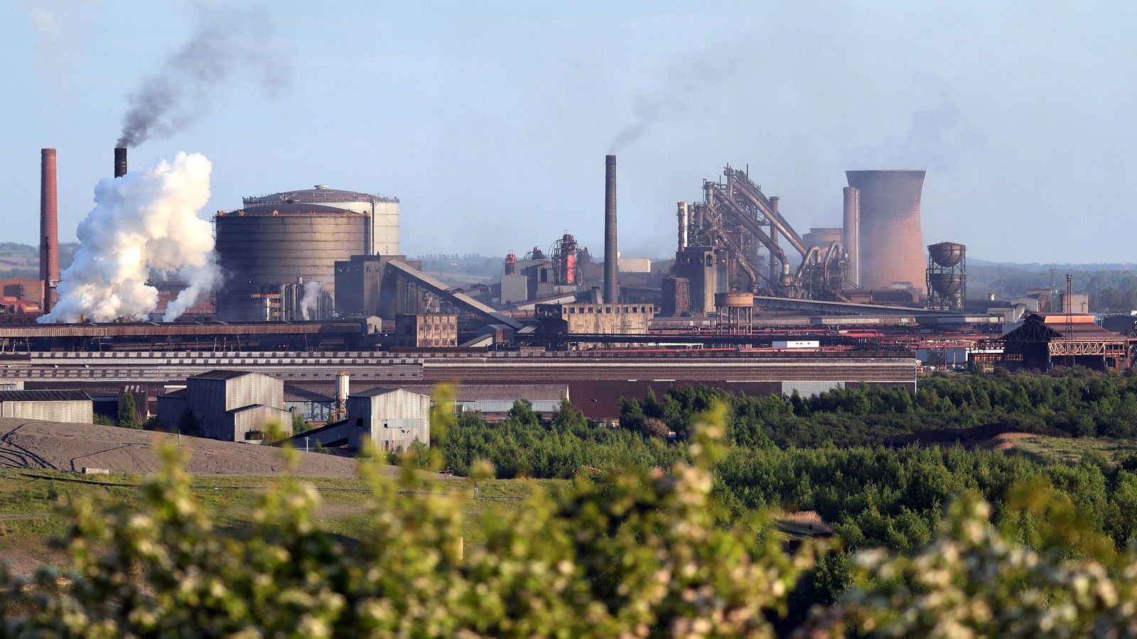 Imagen de la planta de British Steel en Scunthorpe, en el norte de Inglaterra