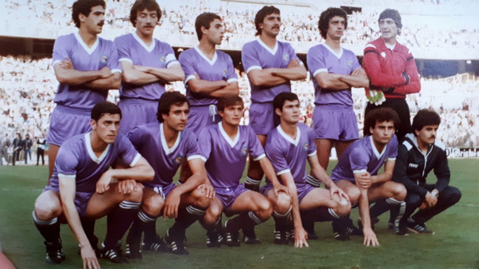 Alineación del Castilla en 1981, año en que jugó la final de Copa contra el Real Madrid.