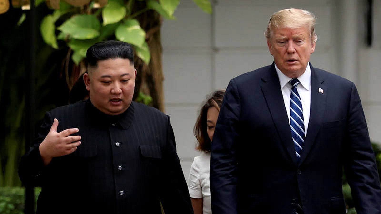 Kim Jong-un y Donald Trump en la cumbre celebrada en Hanoi, Vietnam, el 28 de febrero de 2019.