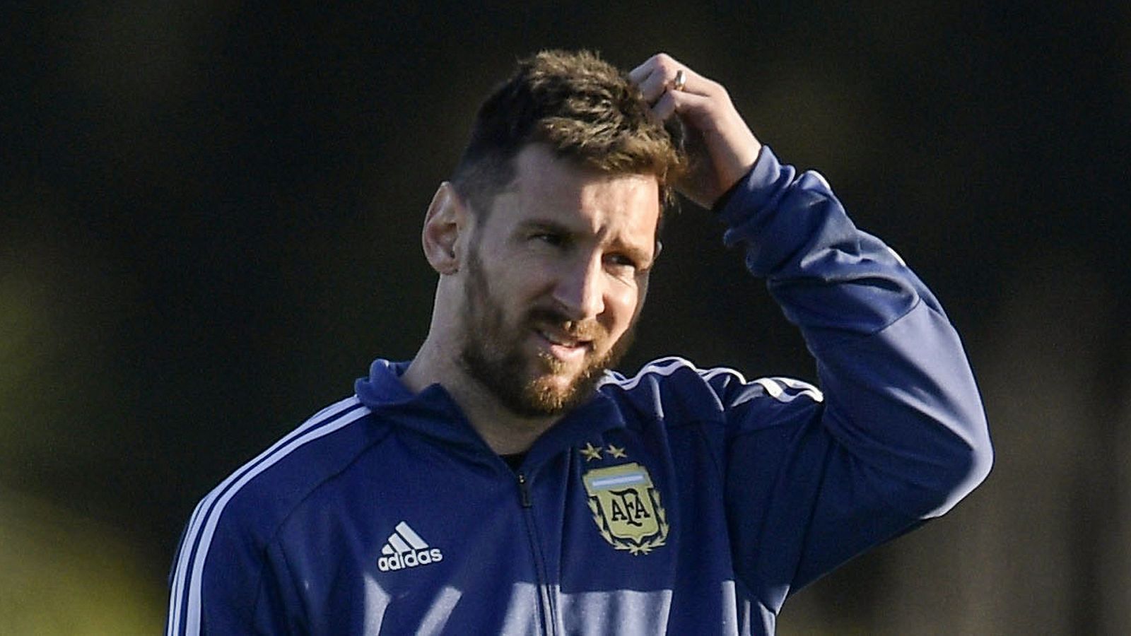 Leo Messi, en la concentración con la selección argentina.