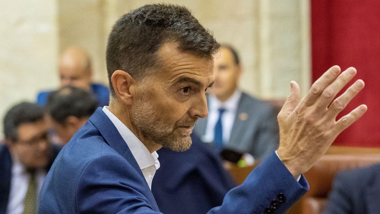 Antonio Maillo en el Parlamento de Andalucía en Sevilla