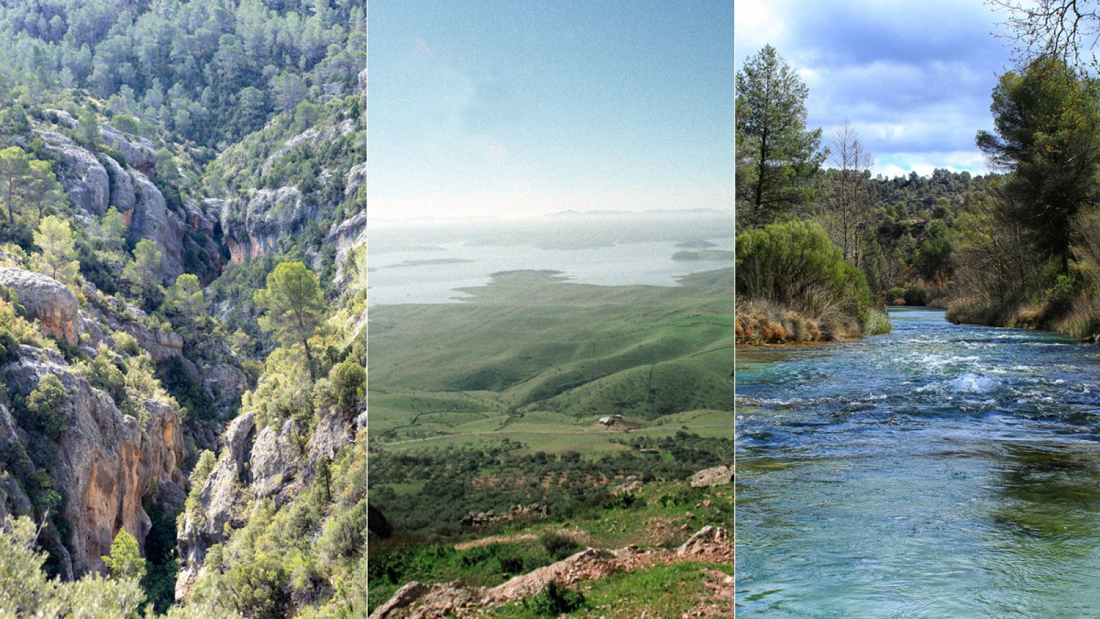 De izquierda a derecha: Alto Turia, SIberia de Extremadura y valle del Cabriel.