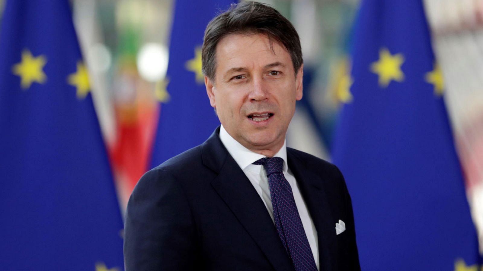 El primer ministro italiano, Giuseppe Conte, este martes en Bruselas