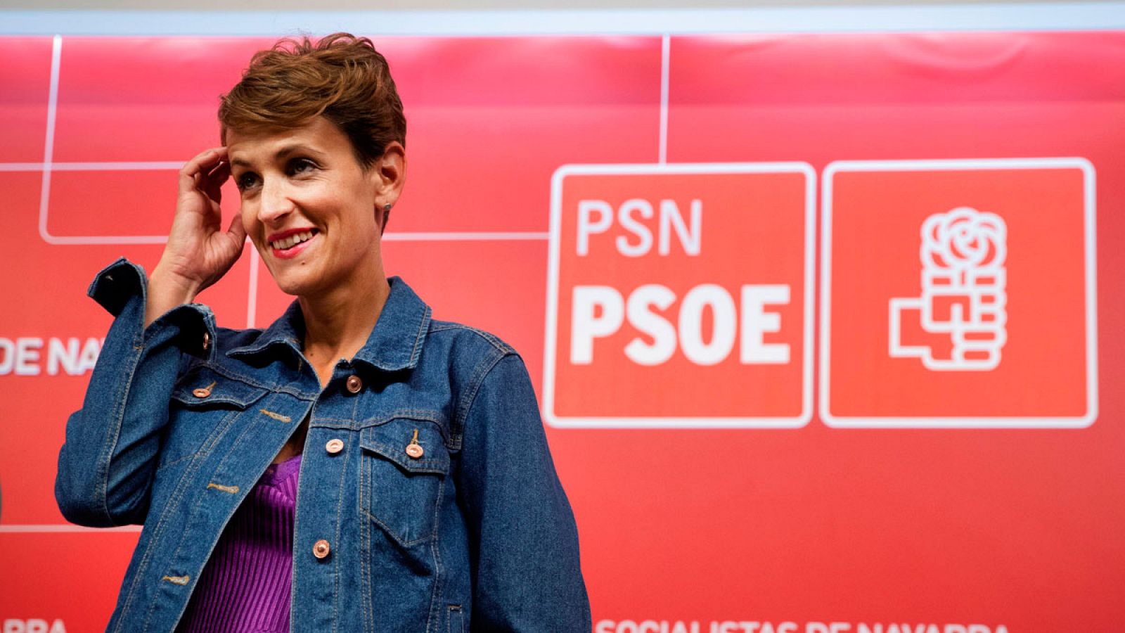 La secretaria general del PSN-PSOE en la Comunidad Foral de Navarra, María Chivite