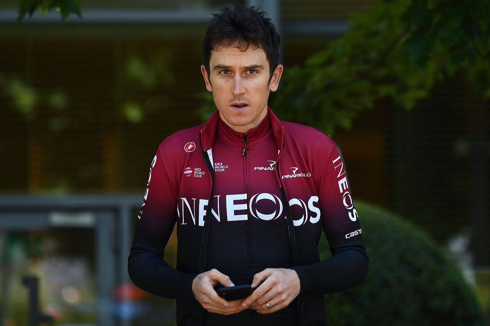 Imagen del británico Geraint Thomas (INEOS) antes de tomar la salida del Tour de Francia 2019.