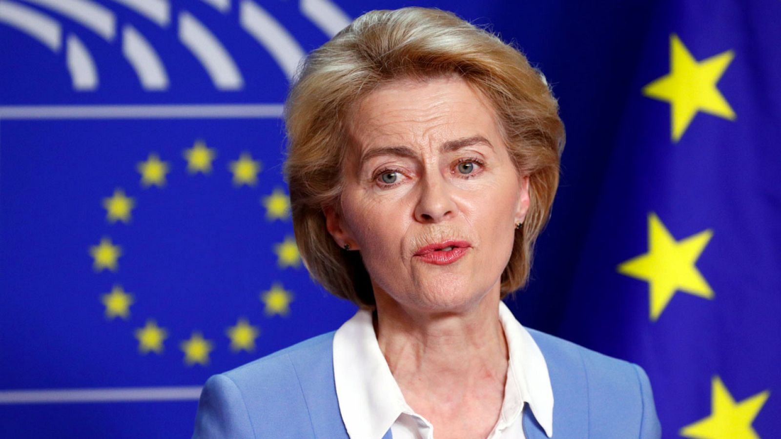 Ursula von der Leyen comparece en rueda de prensa en el Parlamento Europeo