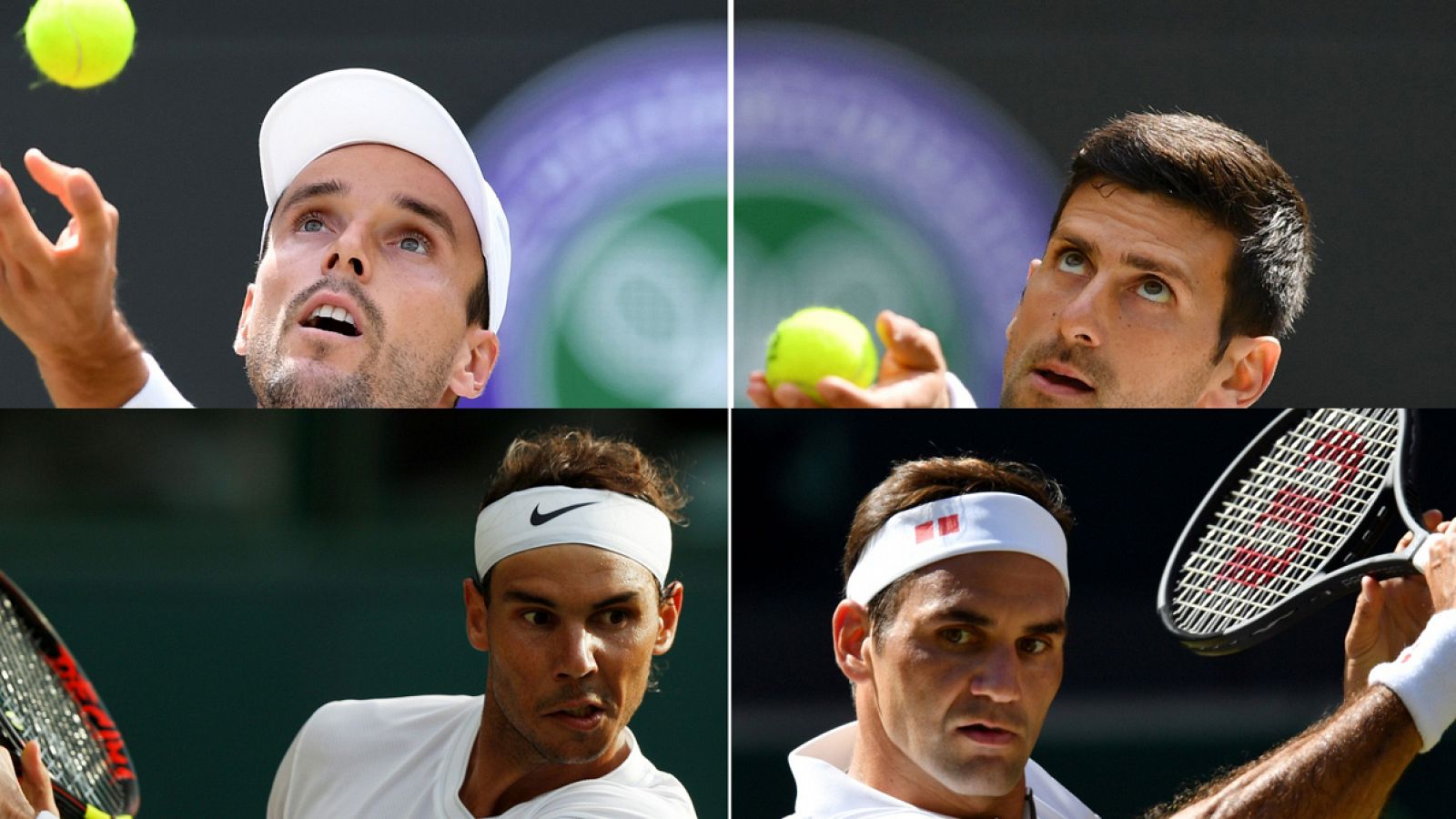 Bautista y Nadal desafían al 'establishment' en Wimbledon