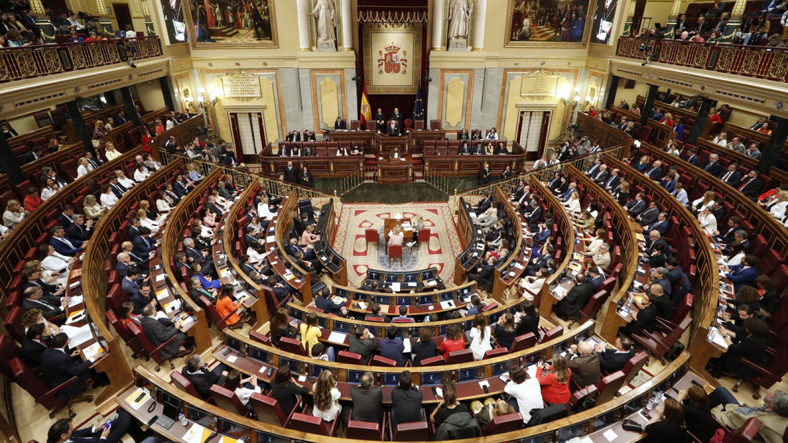 Vista general del hemiclíco del Congreso de los Diputados.