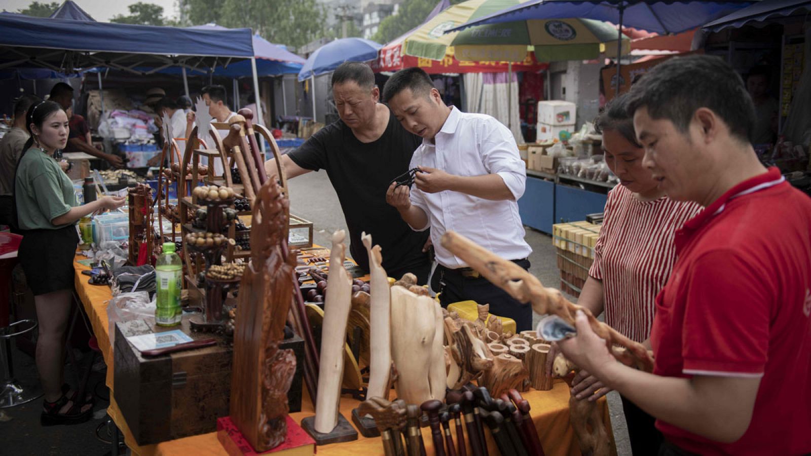 Un mercado callejero en Pekín