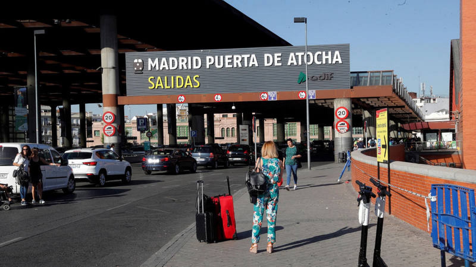 Vista exterior de la estación de Atocha en Madrid